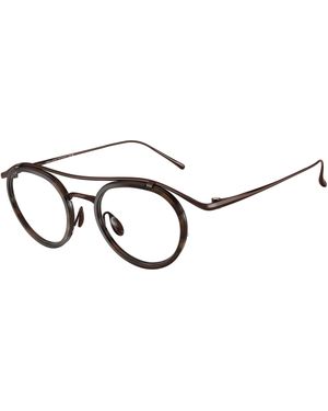 Giorgio Armani Ar5166T 3404 Optical Frames Titanium Transparent Pantos Normal - Black