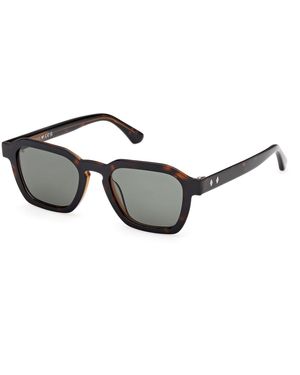Web We0392 56N Sunglasses Acetate Squared Normal - Black