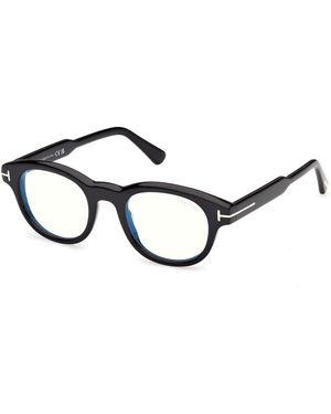 Tom Ford Ft6121-B 052 Optical Frames Acetate Round Normal - Black