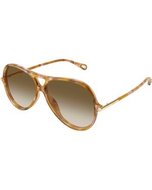 Chloé Ch0395S 003 Sunglasses Acetate Round Nuanced - Black