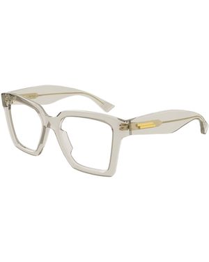 Bottega Veneta Bv1458O 003 Optical Frames Acetate Transparent Squared - Black