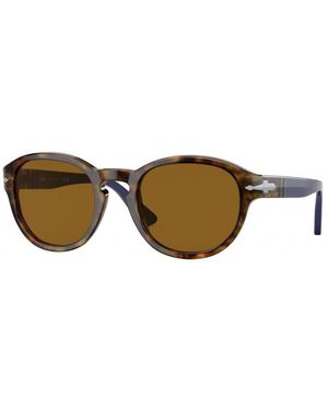 Persol Po3304S 118433 Sunglasses Acetate Round Normal - Brown