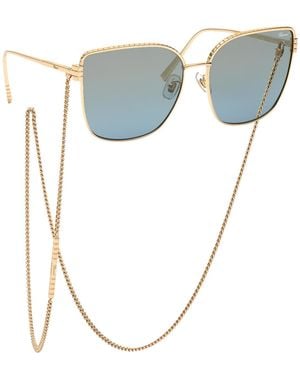 Chopard Ikchg67 300G Sunglasses Metal Squared Anti-Glare Mirrored - Blue