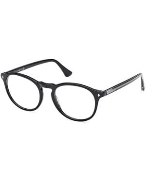 Web We5387 003 Optical Frames Acetate Round Normal - Black