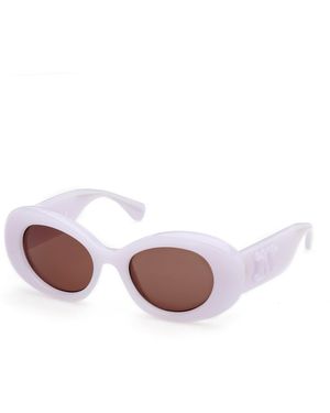Max Mara Mm0208 21E Sunglasses Injected Round Normal - White