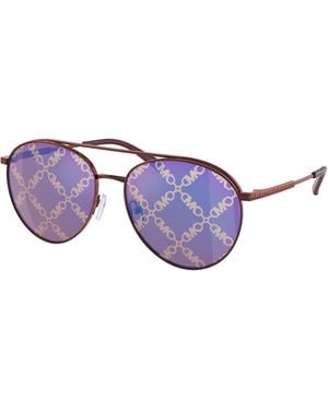 Michael Kors Mk1138 Arches 1896Gt Sunglasses Metal Pilot Normal - Purple