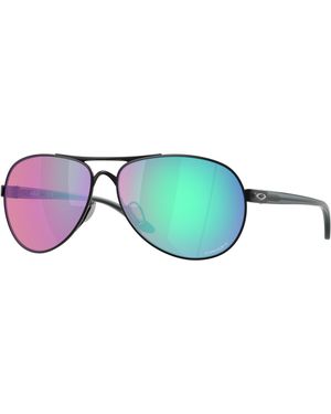 Oakley Oo4079 Feedback 407953 Sunglasses Metal Round Normal - Black