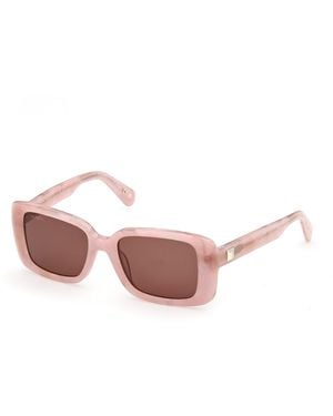 MAX&Co. Mo0162 74E Sunglasses Squared Normal - Black