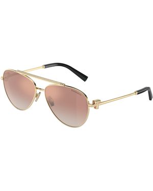 Tiffany & Co. Tf3101B 62093N Sunglasses Steel Pilot Normal Shaded - Black