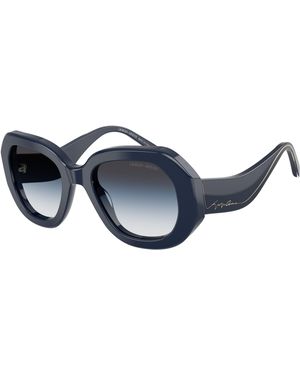 Giorgio Armani Ar8248 63417X Sunglasses Acetate Squared Normal Shaded - Black