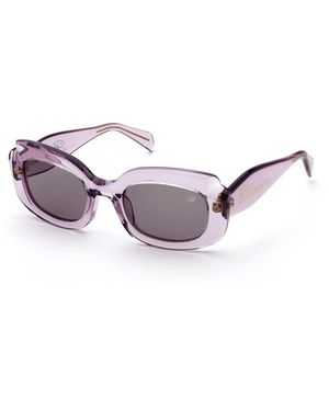 Blumarine Sbm890 06Mh Sunglasses Acetate Squared Normal - Black