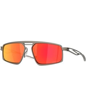 Oakley Oo6031 Bushwick 603102 Sunglasses Titanium Squared Normal - Black
