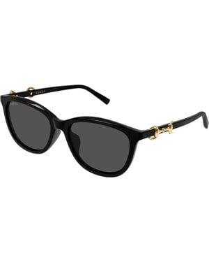 Gucci Gg2220Sk 001 Sunglasses Acetate Round - Black