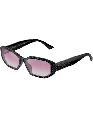 Jimmy Choo Jc5021Bu 505458 Sunglasses Acetate Round Normal Shaded - Black