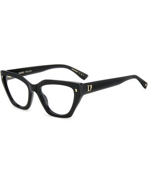 DSquared² D2 0117 807 Optical Frames Acetate Cat Eye - Black