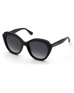 Twinset Stw070 700 Sunglasses Acetate Smoke Butterfly Normal Shaded - Black