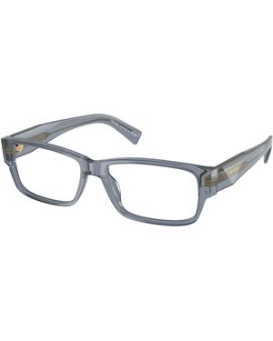 Prada Pr B09V 17T1O1 Optical Frames Acetate Transparent Squared Normal - Black