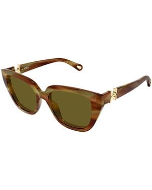 Chloé Ch0410S 004 Sunglasses Acetate Cat Eye - Black