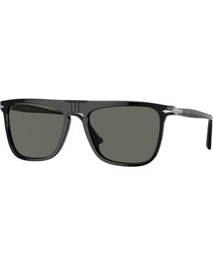 Persol Po3225S 95/58 Sunglasses Plastic Squared Polarized - Black