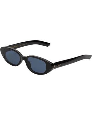 Retrosuperfuture Qq7 Vega Azure Sunglasses Acetate Geometric Normal - Black