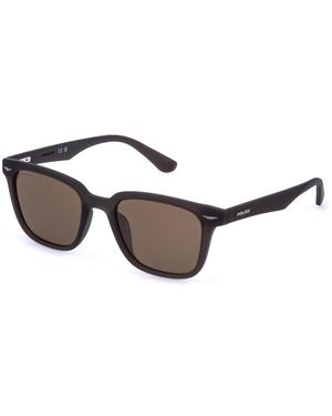 Police Sple01 Gator 1 868P Sunglasses Injected Squared - Black