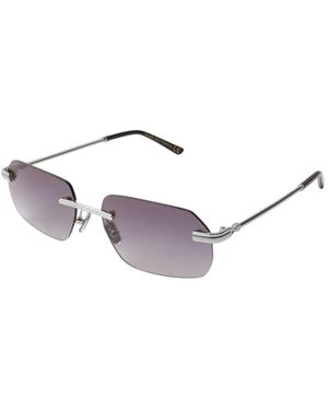 Xlab Pedrosa Sunglasses Metal Smoke Squared Normal Shaded - Metallic