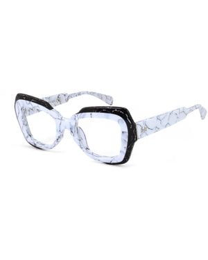 Xlab Lofoten Optical Frames Acetate Butterfly Anti- Light Anti Luce Blu - Blue