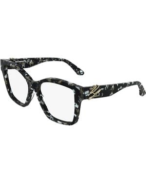 KARL LAGERFELD Kl6215 016 Optical Frames Acetate Squared Normal - Black