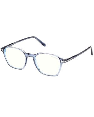 Tom Ford Ft5804-B 090 Optical Frames Acetate Geometric Normal - Black