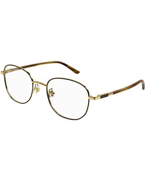 Gucci Gg1352O 003 Optical Frames Metal Round - Black