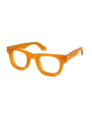 Xlab Flores Optical Frames Acetate Squared Anti- Light Anti Luce Blu - Black