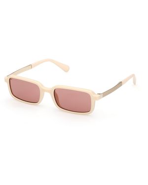 MAX&Co. Mo0159 21S Sunglasses Injected Bordeaux Squared Normal - Black