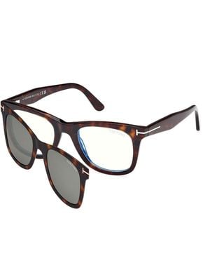 Tom Ford Ft5970-B 052 Optical Frames Acetate Squared Normal - Black