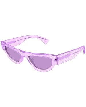 Gucci Gg1834S 015 Sunglasses Acetate Cat Eye - Purple