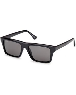 Web We0383 05D Sunglasses Acetate Smoke Squared Polarized - Black
