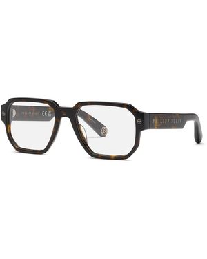 Philipp Plein Vpp199V Plein Stud 722 Optical Frames Acetate Geometric - Black