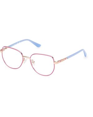 Guess Gu50140 074 Optical Frames Metal Round Normal - Black