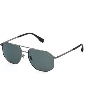 Police Splr76 Grind 3 E56P Sunglasses Metal Smoke Squared - Black