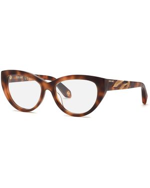 Roberto Cavalli Vrc024M 02Bv Optical Frames Acetate Cat Eye - Black