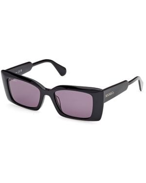 MAX&Co. Mo0117 01A Sunglasses Acetate Smoke Cat Eye Normal - Black