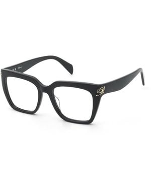 Blumarine Vbm896 700 Optical Frames Acetate Squared - Black