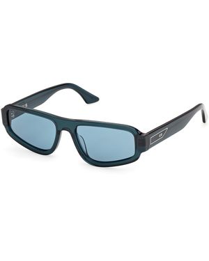 Gcds Gd0081 87N Sunglasses Acetate Squared Normal - Blue