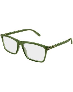 Gucci Gg1445O 010 Optical Frames Acetate Transparent Squared - Black