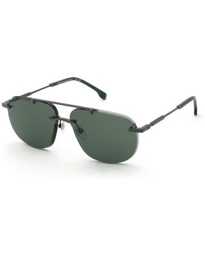 Lozza Sl2457 Alicudi 4 568 Sunglasses Metal Squared Normal - Green