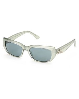 Guess Gu00306 95N Sunglasses Injected Squared Normal - Green