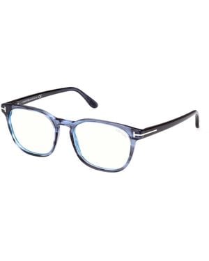 Tom Ford Ft5868-B 092 Optical Frames Acetate Squared Normal - Black