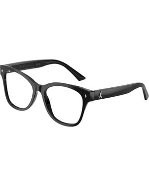 Jimmy Choo Jc3056 5000 Optical Frames Acetate Transparent Squared Normal - Black