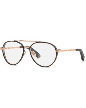 Philipp Plein Vpp137M Plein Light 0L46 Optical Frames Metal Pilot - Black