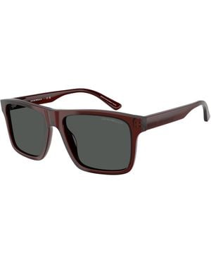 Emporio Armani Ea4232 617487 Sunglasses Acetate Squared Normal - Black