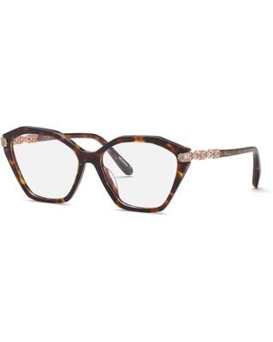 Chopard Vch403S 909 Optical Frames Acetate Geometric - Black
